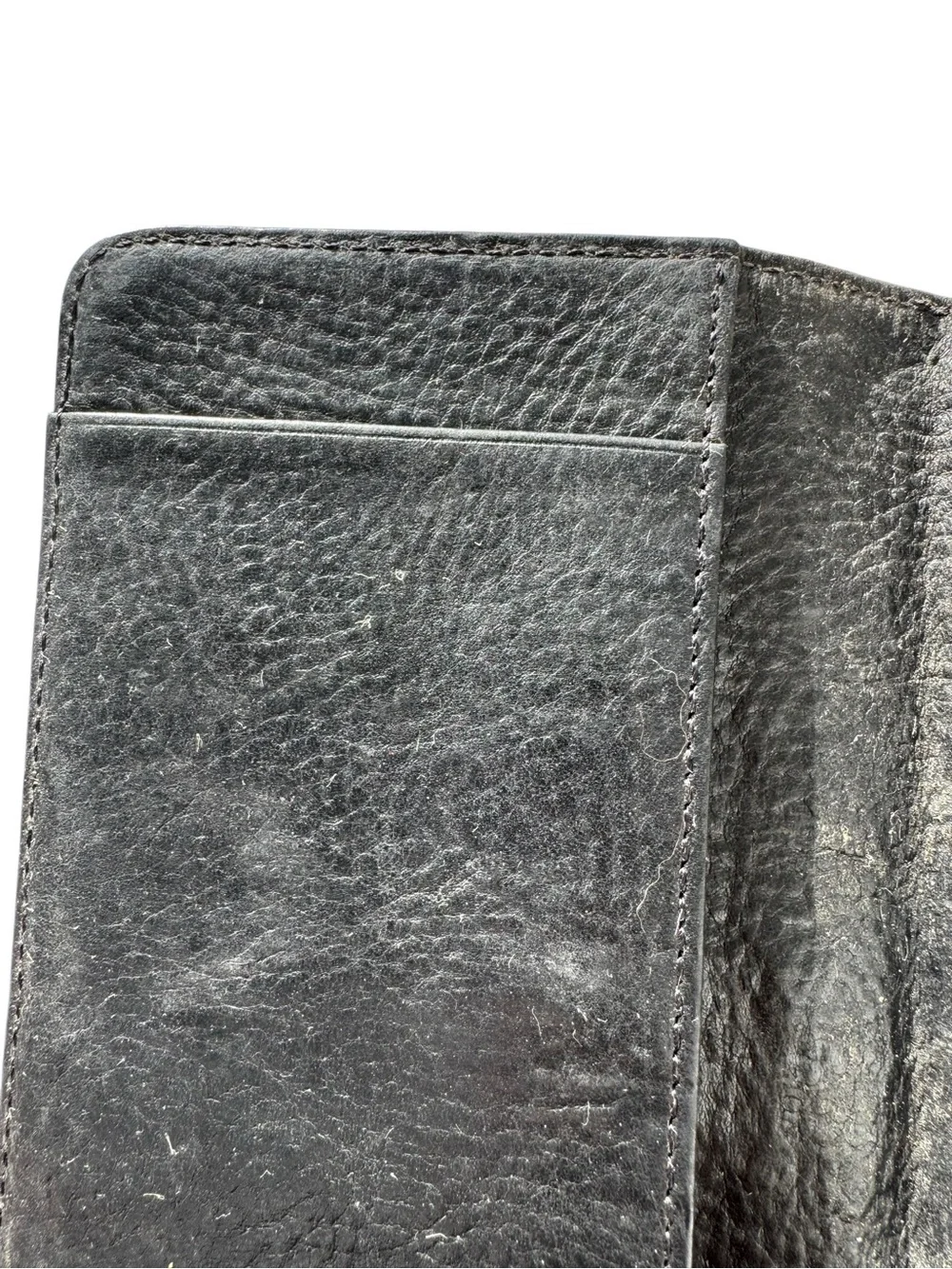 Vintage Dooney & Bourke Black Wallet with Gold Monogram